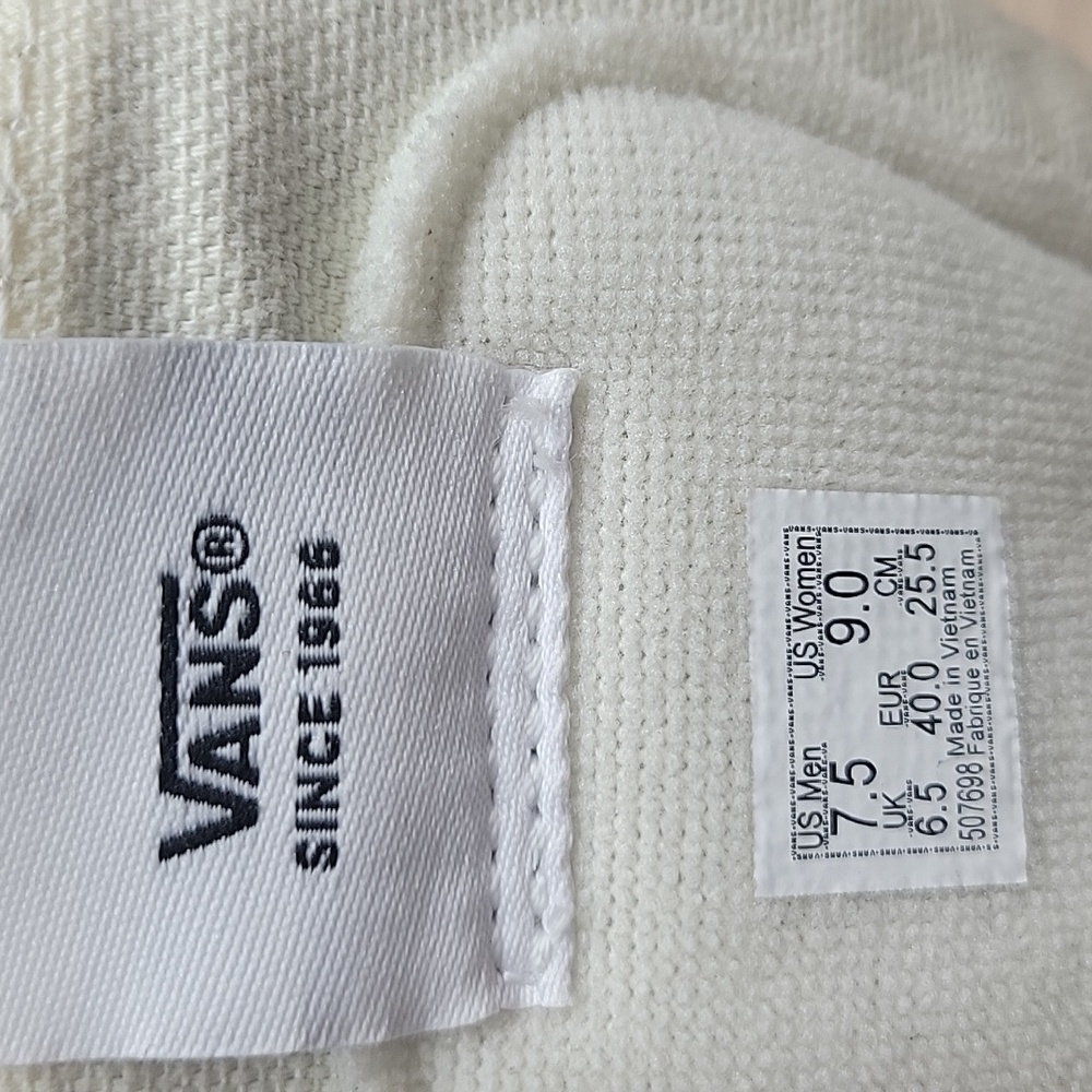Van's SK8-Hi Brand new in the box no lid authentic uper textile and leather - Picture 9 of 11